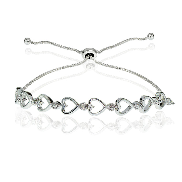 Bolo Bracelet Zales Heartbeat Bracelet Zales 1/2 Diamond Cascading