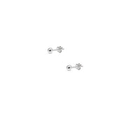 Sterling Silver 4mm Polished Ball Bead Stud Earrings