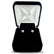 14k White Gold 2/5 ct tdw Clarity Enhanced Diamond Round Stud Earrings (H, I1)