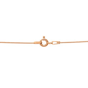 Rose Gold Flashed Sterling Silver Italian .75mm Snake Chain Necklace, 24 Inches