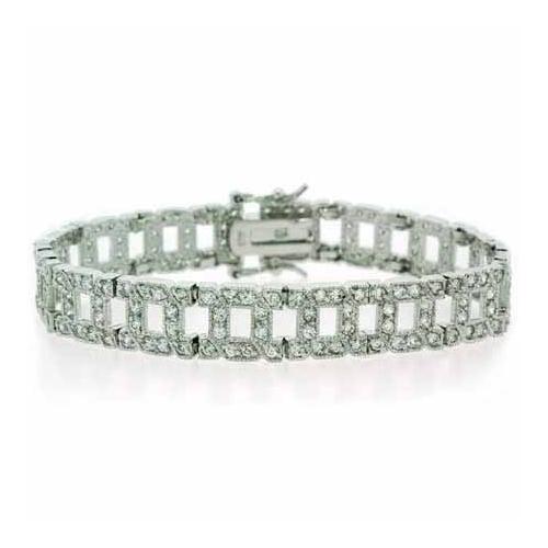 Sterling Silver Classic Clear CZ Bracelet