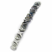 Sterling Silver 1/4 ct Diamond  X & Heart Bracelet