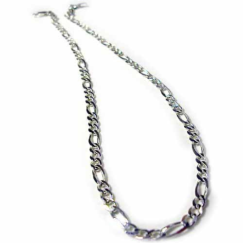 Italian Sterling Silver Polished Figaro Link Chain