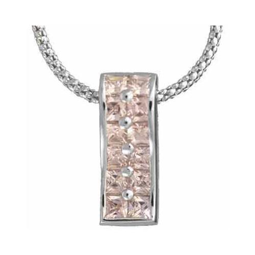 Dazzling Sterling Silver Trendy Champagne Pendant