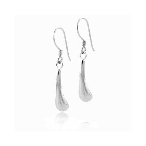 Sterling Silver Designer Teardrop Earrings