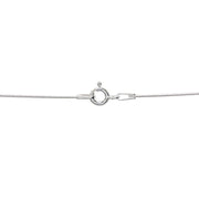 Sterling Silver Italian Thin 0.75mm Snake Chain Anklet, 9mm