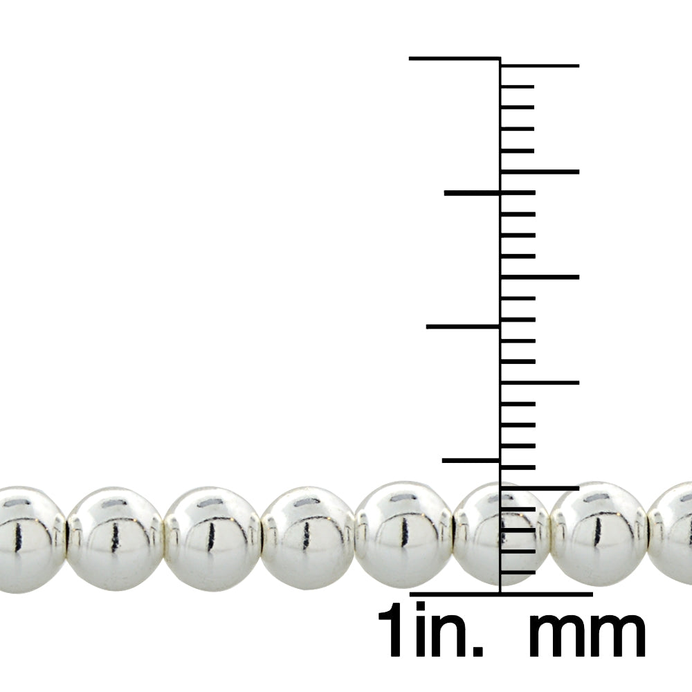 Sterling Silver Bead Adjustable Bracelet-3