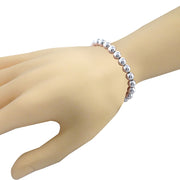 Sterling Silver Bead Adjustable Bracelet