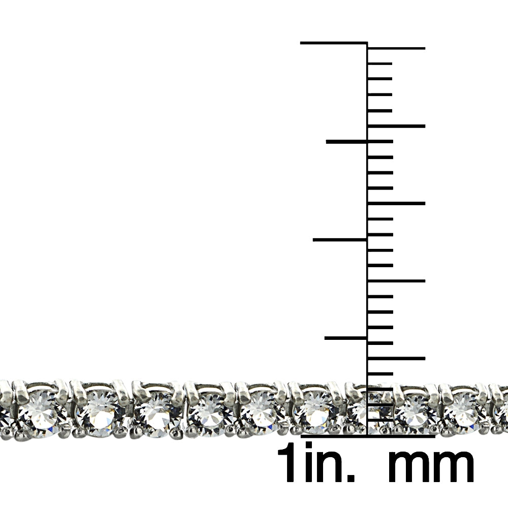 Sterling Silver Swarovski Elements Adjustable Bracelet-3