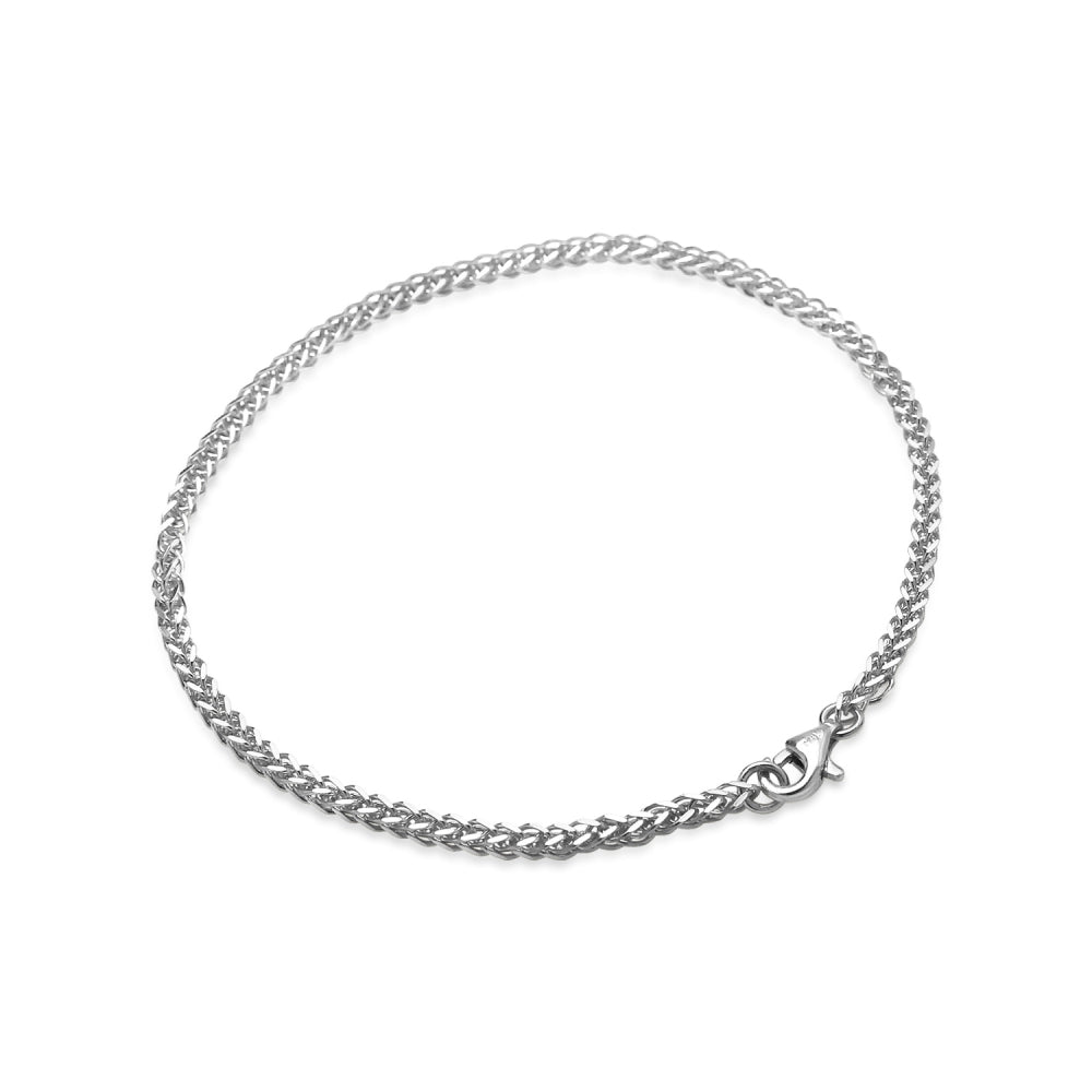 Sterling Silver 1.5mm Spiga Chain Bracelet, 7 Inches-3
