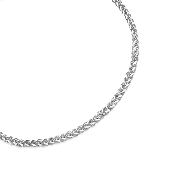 Sterling Silver 1.5mm Spiga Chain Bracelet, 8 Inches