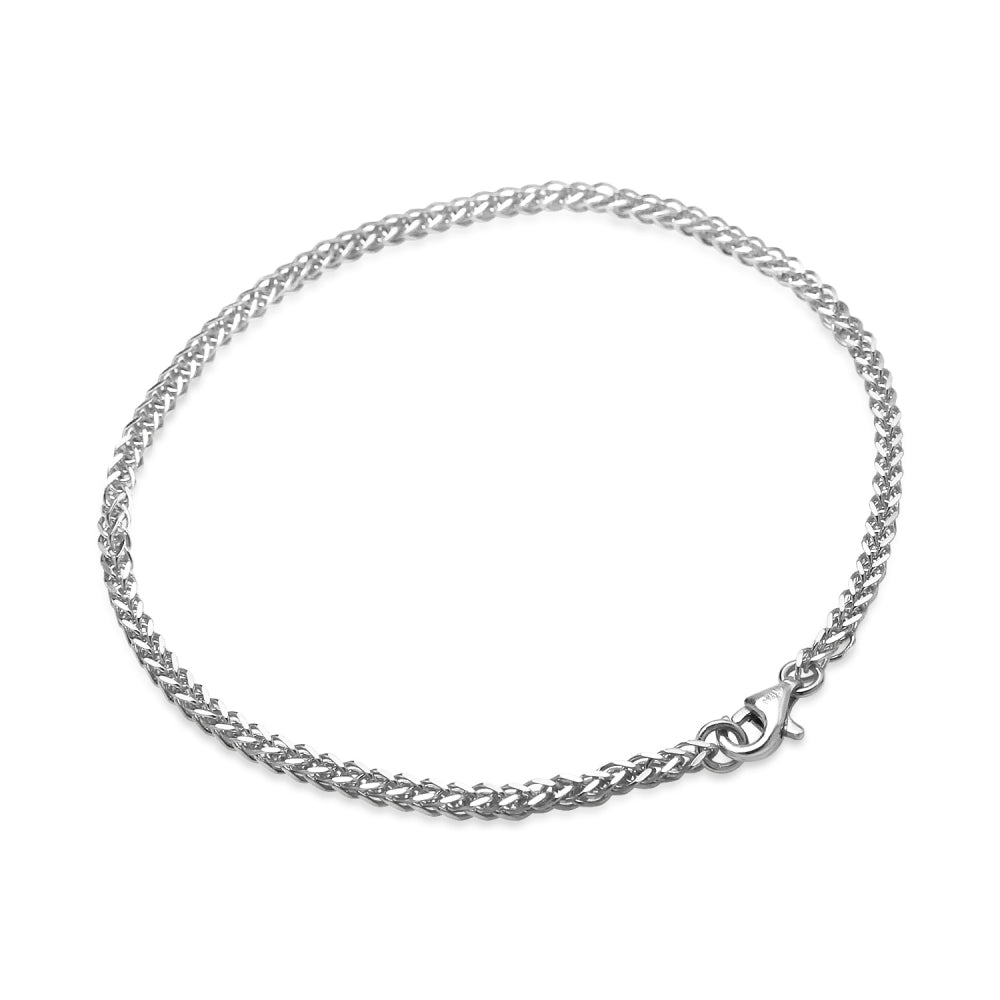 Sterling Silver 1.5mm Spiga Chain Bracelet, 8 Inches-3