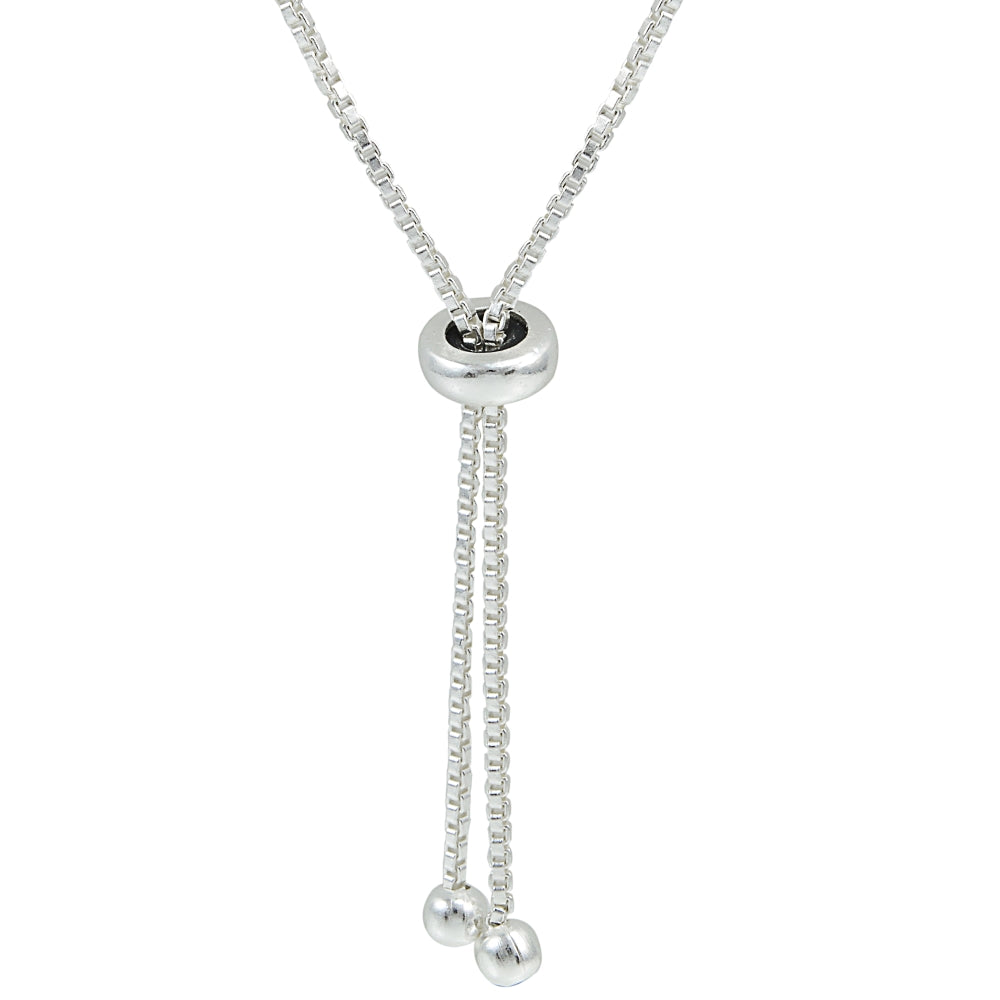 Sterling Silver 3mm Garnet Princess-cut Adjustable Bolo Tennis Bracelet-3