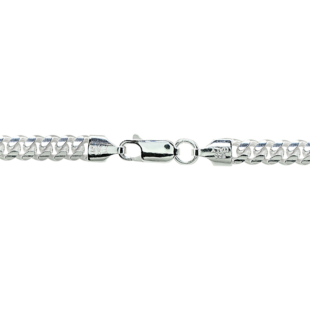 Sterling Silver 6mm Miami Cuban Curb Link Chain Bracelet, 8.5 Inches-2