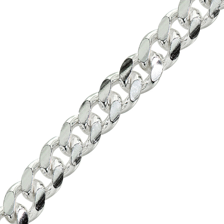 Sterling Silver 6mm Miami Cuban Curb Link Chain Bracelet, 8.5 Inches