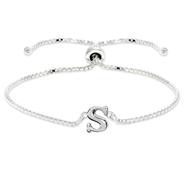 Lucky Shamrock Initial Bracelet • Funny St. Patrick's Day Gift Idea -  EFYTAL Jewelry