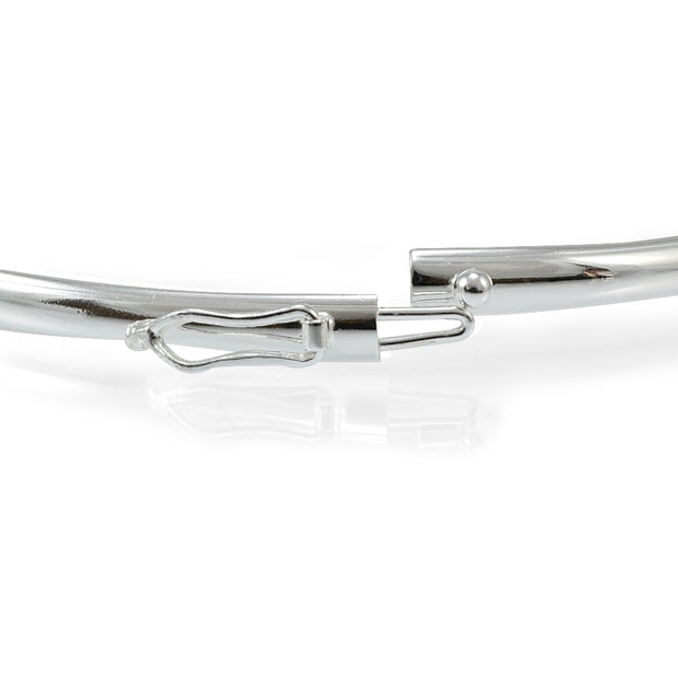 Sterling Silver Polished Flex Bangle Bracelet