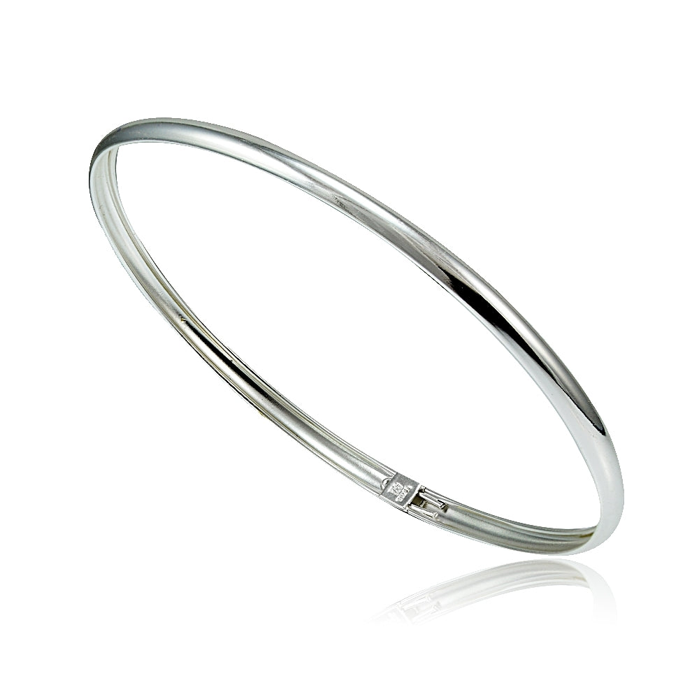Sterling Silver Polished Children's Bangle Bracelet