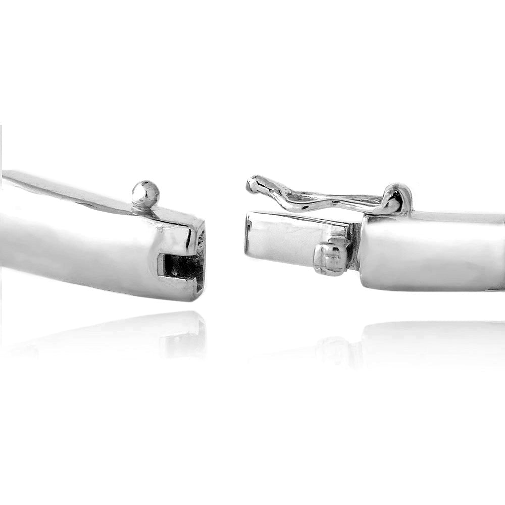 1 CT Black & White Diamond Bangle Bracelet-3