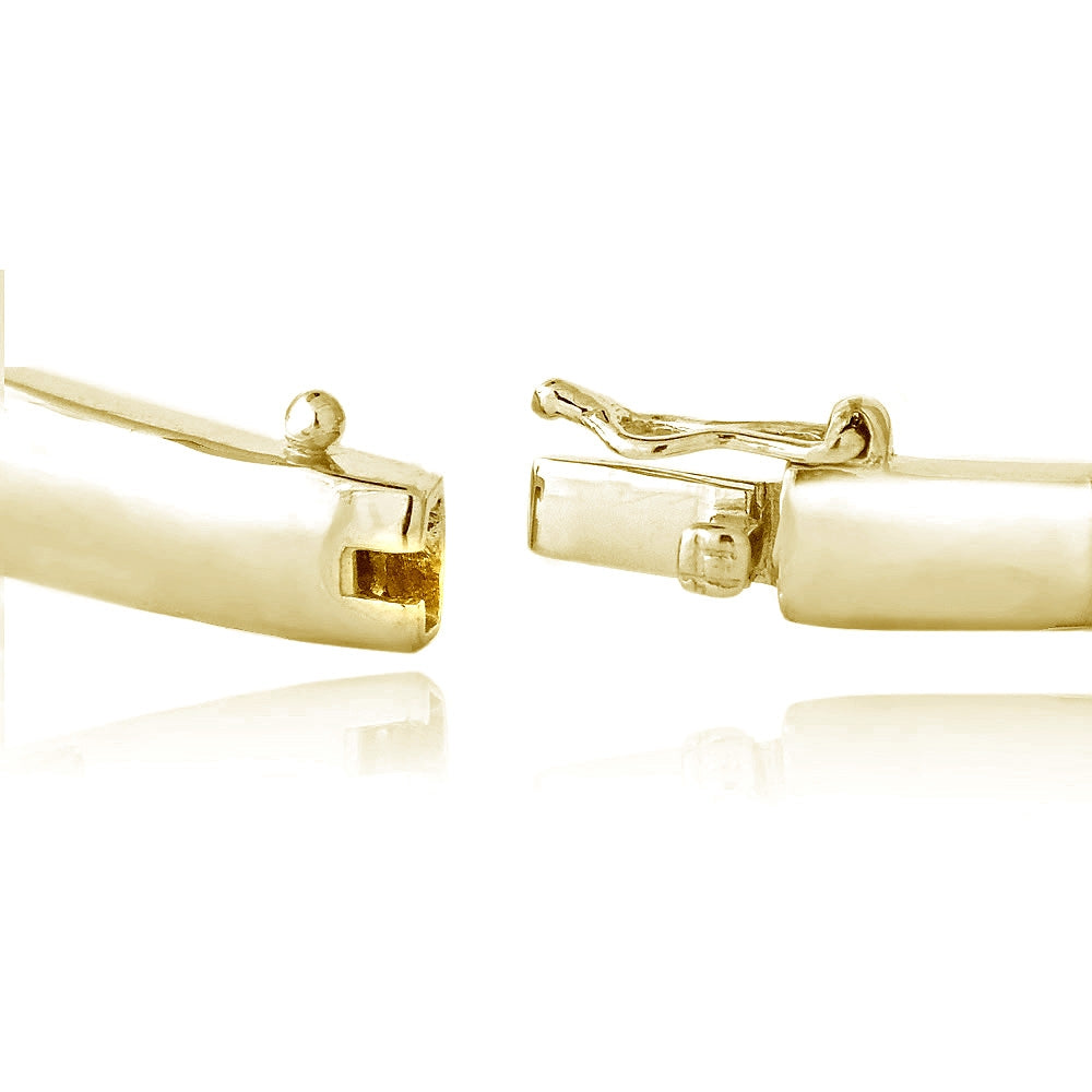 1/2ct Diamond Gold Tone Bangle Bracelet-2