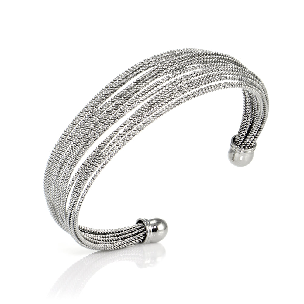 Stainless Steel Rope Cuff Bracelet-2