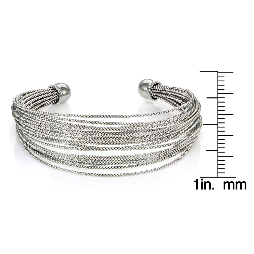 Stainless Steel Rope Cuff Bracelet-3