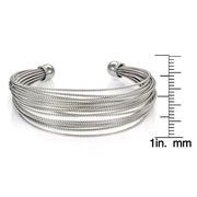 Stainless Steel Rope Cuff Bracelet