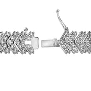 1 Carat TDW Diamond Chevron Tennis Bracelet