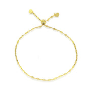 14K Gold Chain Mariner Italian Adjustable Bracelet