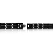 Black Stainles Steel Link Fashion Mens Bracelet
