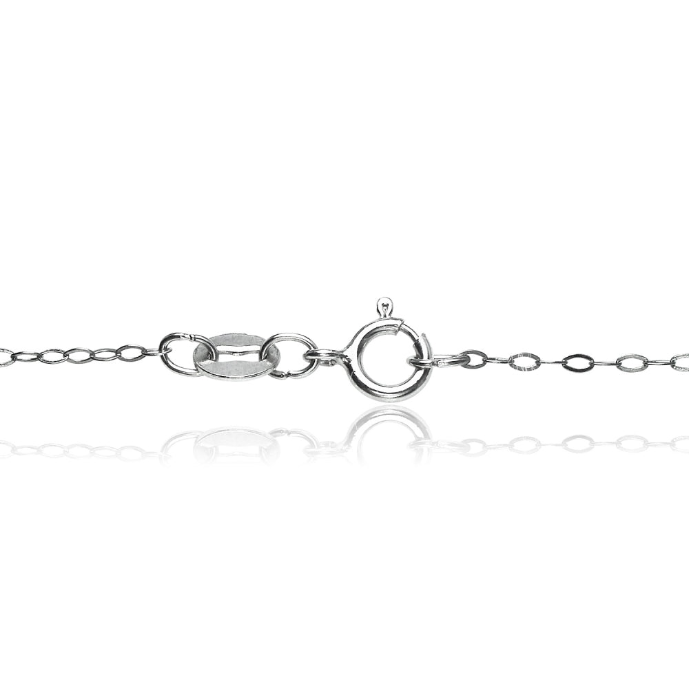 Sterling Silver 0.90mm Thin Delicate Cable Chain Necklace, 16 Inches-2