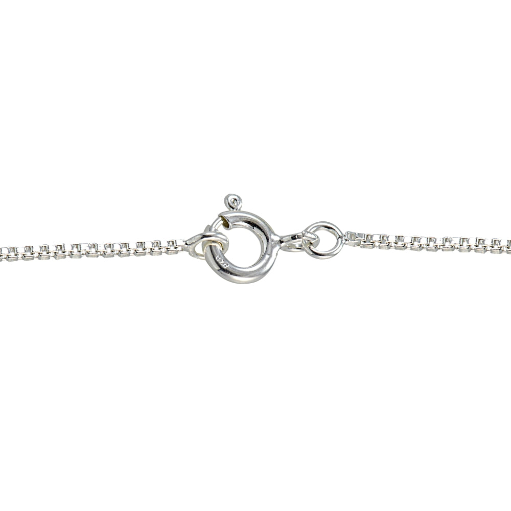 Sterling Silver Italian 1mm Box Chain Necklace for Pendants 20 Inches-2