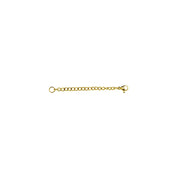 Yellow Gold Flashed Stainless Steel Chain Link Extender for Pendant Necklace Bracelet Anklet, 2 Inches