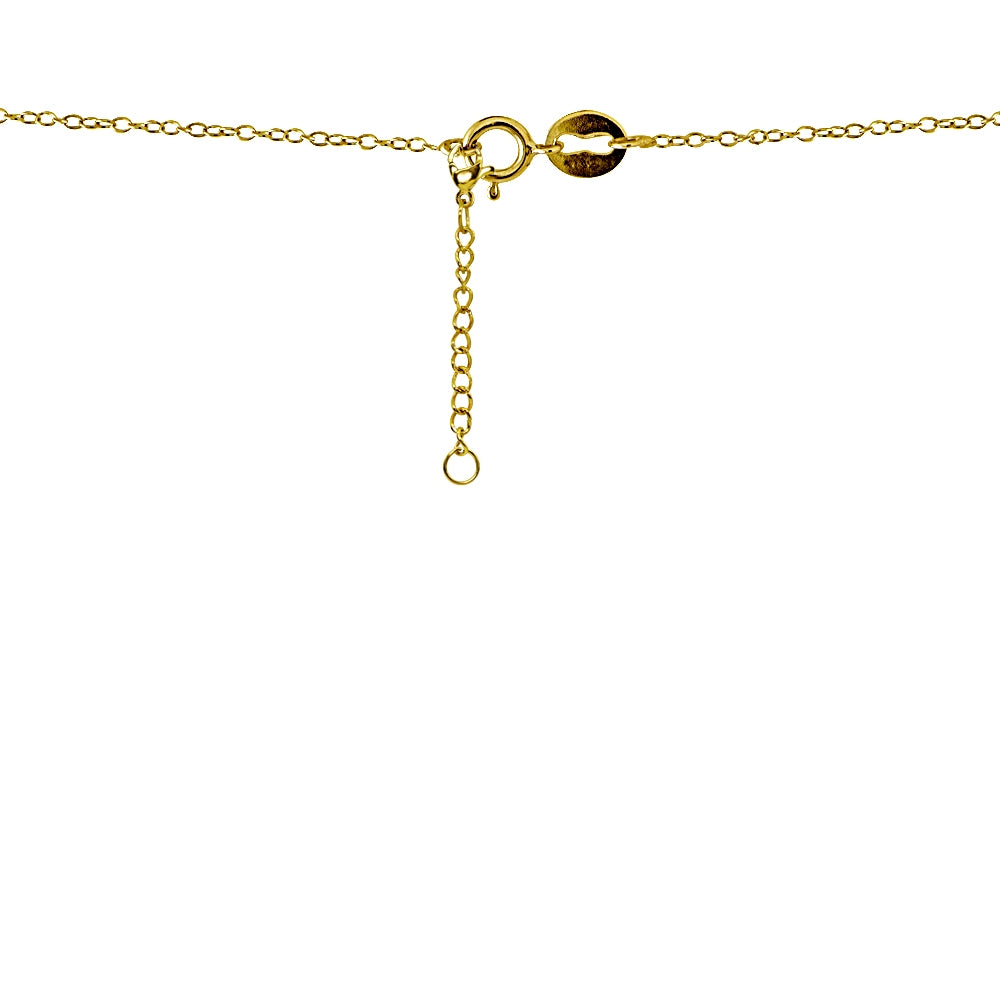 Yellow Gold Flashed Stainless Steel Chain Link Extender for Pendant Necklace Bracelet Anklet, 2 Inches-2