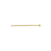Yellow Gold Flashed Stainless Steel Chain Link Extender for Pendant Necklace Bracelet Anklet, 3 Inches