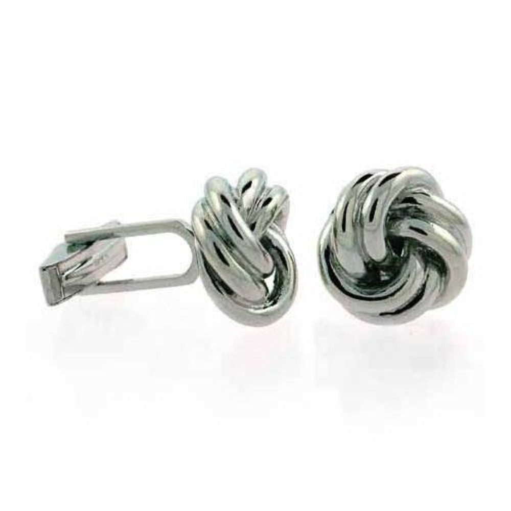 Sterling Silver Designer Inspired Knot Cufflinks-2
