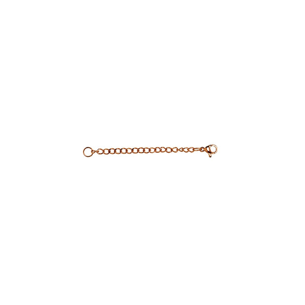 Roes Gold Flashed Stainless Steel Chain Link Extender for Pendant Necklace Bracelet Anklet, 2 Inches