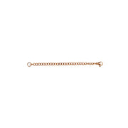 Rose Gold Flashed Stainless Steel Chain Link Extender for Pendant Necklace Bracelet Anklet, 3 Inches