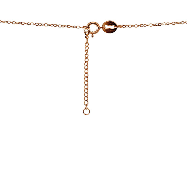 Rose Gold Flashed Stainless Steel Chain Link Extender for Pendant Necklace Bracelet Anklet, 3 Inches