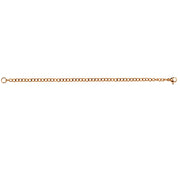 Rose Gold Flashed Stainless Steel Chain Link Extender for Pendant Necklace Bracelet Anklet, 6 Inches