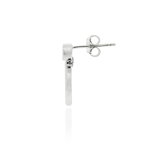 Sterling Silver CZ Micro Pave Earrings-2