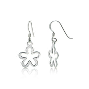 Sterling Silver Small Flower Polished Earrings