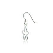 Sterling Silver Small Flower Polished Earrings