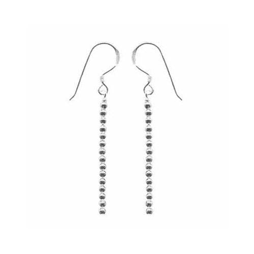 Sterling Silver Beads Dangle Earrings