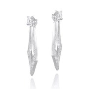 Sterling Silver Filigree Geometric Earrings