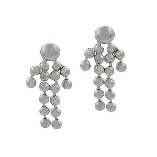 Sterling Silver Beaded Child Dangle Earrings
