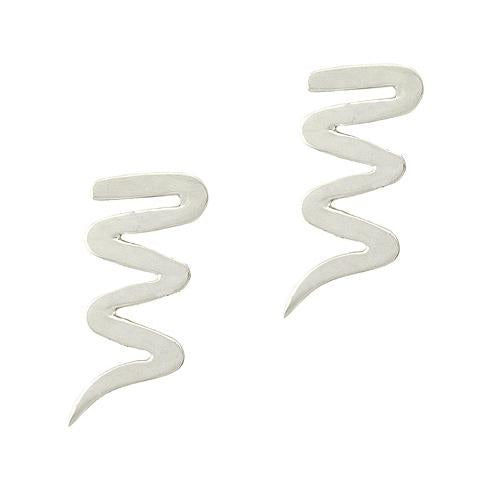 Sterling Silver Swirl Earrings-2
