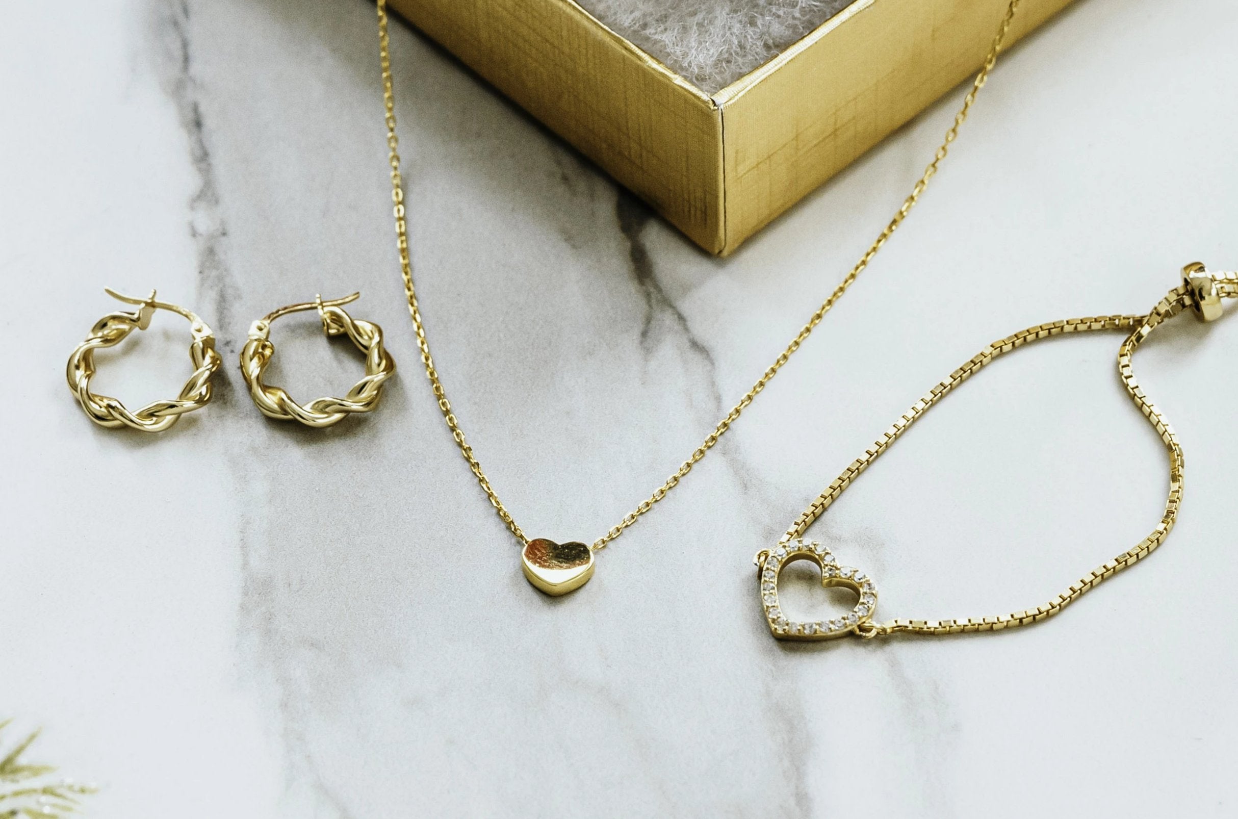 Sterling Silver Hearts Collection Holiday Gift Set