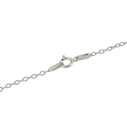 Sterling Silver Genuine Blue Topaz & Diamond Accent Wave Necklace 16"/18"-3