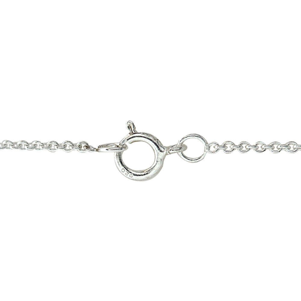 Sterling Silver Graduated Polished Bead Necklace-2